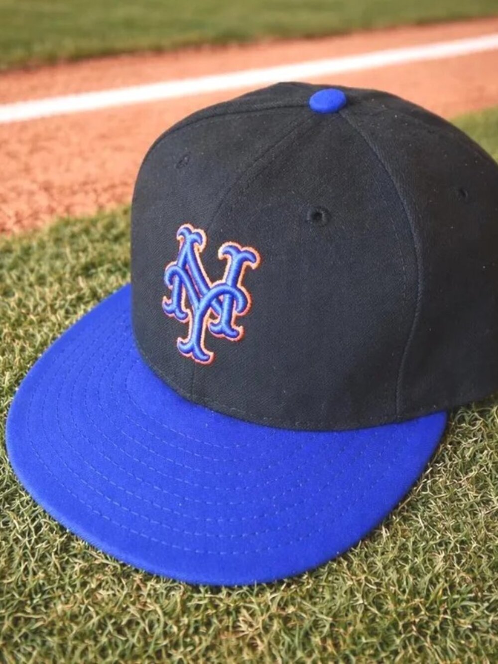 Vintage New York Mets Fitted Hat, New Era MLB, Size 7 1/8
